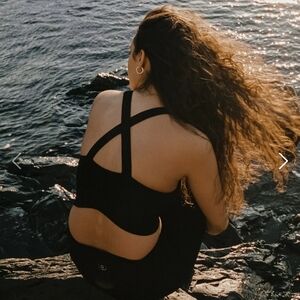 Indigo Luna Agni Cross Tank In Black